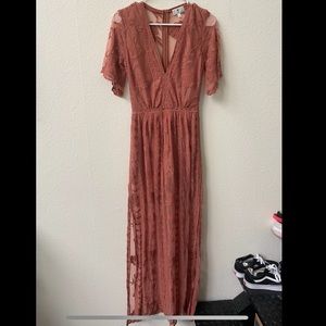socialite lace overlay romper
